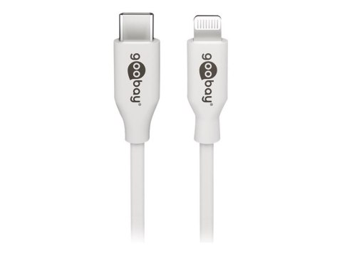 Goobay | Lightning - kabel USB-C do ładowania i synchronizacji | USB-C do Lightning Apple Lightning męski (8-stykowy) | USB-C mę
