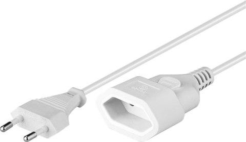Goobay | Power extension cable | Europlug (power CEE 7/16) | Europlug (power CEE 7/16) | 5 m | White