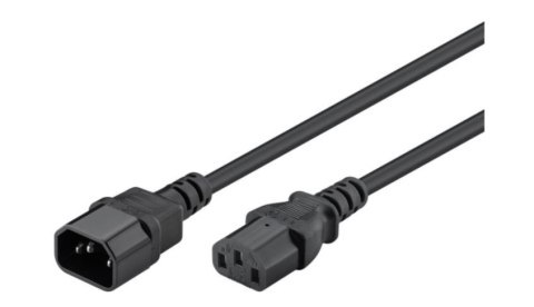 Goobay | Power extension cable | Power IEC 60320 C13 | Power IEC 60320 C14 | 5 m | Black