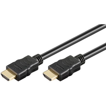 Goobay | Szybki kabel HDMI z Ethernetem | Czarny | HDMI męski (typ A) | HDMI męski (typ A) | HDMI do HDMI | 1 m