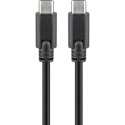 Goobay | USB-C cable | Male | 24 pin USB-C | Male | Black | 24 pin USB-C | 1 m