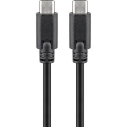 Goobay | USB-C cable | Male | 24 pin USB-C | Male | Black | 24 pin USB-C | 1 m