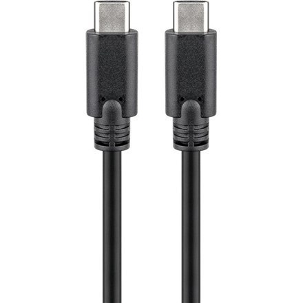Goobay | USB-C cable | Male | 24 pin USB-C | Male | Black | 24 pin USB-C | 1 m
