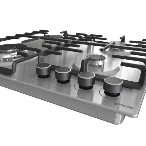 Gorenje | GW642ABX | Hob | Gas | Number of burners/cooking zones 4 | Rotary knobs | Stainless steel