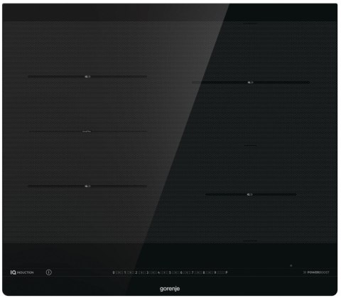 Gorenje | IS645BG | Hob | Induction | Number of burners/cooking zones 4 | Slider | Timer | Black | Display