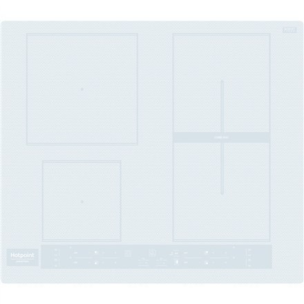 Hotpoint | HB 8460B NE/W | Hob | Induction | Number of burners/cooking zones 4 | Touch | Timer | White