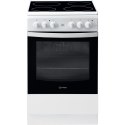 INDESIT | Cooker | IS5V8GMW/E | Hob type Vitroceramic | Oven type Electric | White | Width 50 cm | Grilling | Depth 60 cm | 57 L