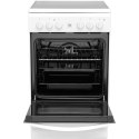INDESIT | Cooker | IS5V8GMW/E | Hob type Vitroceramic | Oven type Electric | White | Width 50 cm | Grilling | Depth 60 cm | 57 L