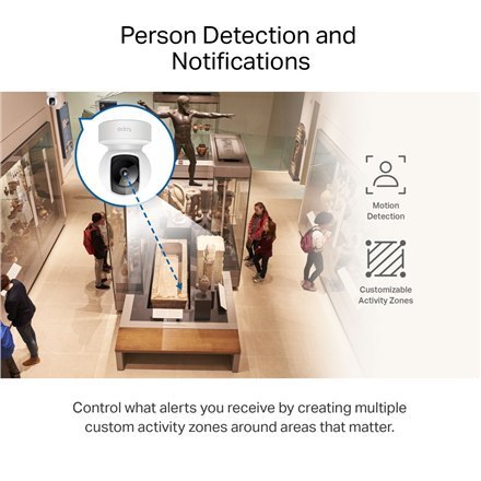 Kamera bezpieczeństwa do domu TP-LINK Pan/Tilt Wi-Fi | Tapo C212 | 3 MP | 4mm/F2.4 | H.264/H.265 | Mikro SD, Maks. 512GB