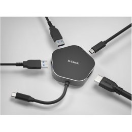 Koncentrator USB-C D-Link | 4 w 1 z HDMI i zasilaniem Power Delivery | DUB-M420 | Hub USB | Gwarancja na 24 miesiące | USB Type-