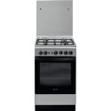Kuchenka INDESIT | IS5G1PMX/E/1 | Typ płyty gazowej | Typ piekarnika gazowy | Stal nierdzewna | Szerokość 50 cm | Grillowanie |