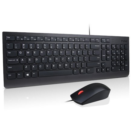 Lenovo | Black | Essential | Essential Wired Keyboard and Mouse Combo - Russian | Keyboard and Mouse Set | Wired | RU | Black