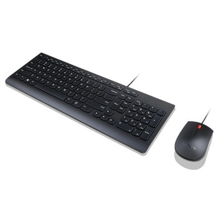 Lenovo | Black | Essential | Essential Wired Keyboard and Mouse Combo - Russian | Keyboard and Mouse Set | Wired | RU | Black
