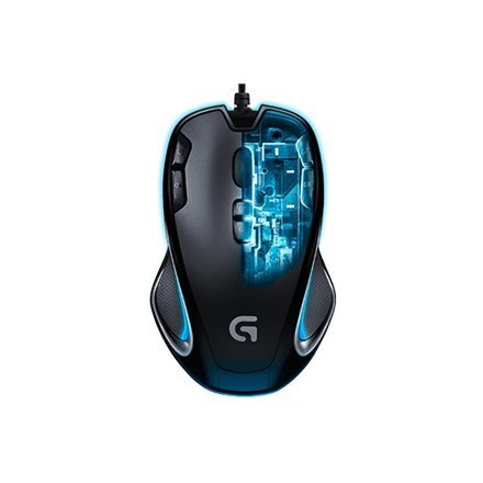 Logitech | G300s | Gaming Mouse | Czarny, niebieski