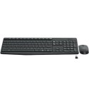 Logitech | MK235 | Zestaw klawiatura i mysz | Bezprzewodowy | Mysz w zestawie | Baterie w zestawie | USA | Czarny | 475 g