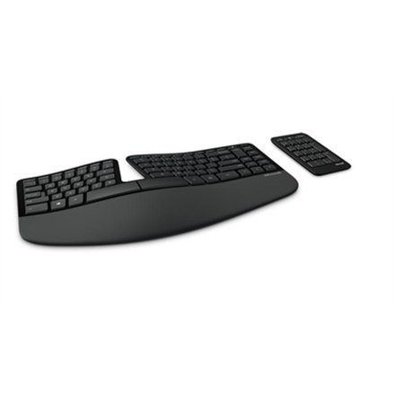 Microsoft | 5KV-00005 | Sculpt Ergonomic Keyboard for Business | Ergonomic | Wireless | Batteries included | US | Black | Numeri