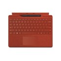 Microsoft | Keyboard Pen 2 Bundle | 8X6-00027 Surface Pro | Compact Keyboard | Wireless | PL | Bluetooth | Red | 294 g
