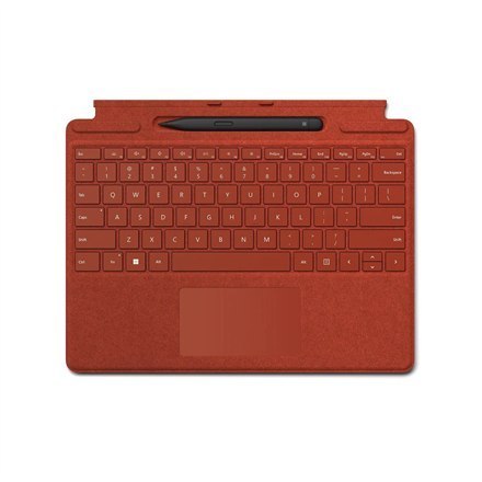 Microsoft | Keyboard Pen 2 Bundle | 8X6-00027 Surface Pro | Compact Keyboard | Wireless | PL | Bluetooth | Red | 294 g