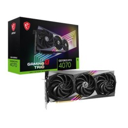 MSI | GeForce RTX 4070 GAMING X TRIO 12G | NVIDIA | 12 GB | GeForce RTX 4070 | GDDR6X | Porty HDMI w ilości 1 | PCI Express Gen