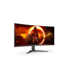 Monitor AOC CU34G2XE/BK | 34 cala | VA | 3440 x 1440 pikseli | 21:9 | 1 ms | 300 cd/m² | 1 port HDMI | 144 Hz