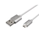 Natec | Kabel USB | Męski | 4-pinowy USB Typ A | Męski | Srebrny | 5-pinowy Micro-USB Typ B | 1 m