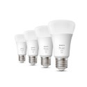 Philips Hue W 9W A60 E27 opakowanie 4 sztuki Philips Hue | Hue W 9W A60 E27, opakowanie 4 sztuki | E27 | 9 W | Ciepła biel 2700K