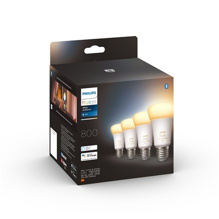 Philips Hue WA 6W A60 E27 opakowanie 4 sztuki Philips Hue | Hue WA 6W A60 E27, opakowanie 4 sztuki | E27 | 6 W | Ciepła biel 220