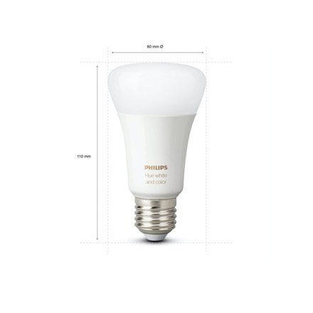 Philips Hue WCA 6,5W A60 E27 opakowanie 2 sztuki Philips Hue | Hue WCA 6,5W A60 E27, opakowanie 2 sztuki | E27 | 6,5 W | RGBW 20