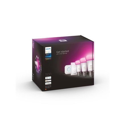 Philips Hue WCA Starter Kit 9W A60 E27 3szt, Bridge, Switch Philips Hue | Hue WCA Starter Kit 9W A60 E27, 3szt, Bridge, Switch |