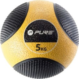 Piłka lekarska Pure2Improve, 5 kg | czarny/żółty
