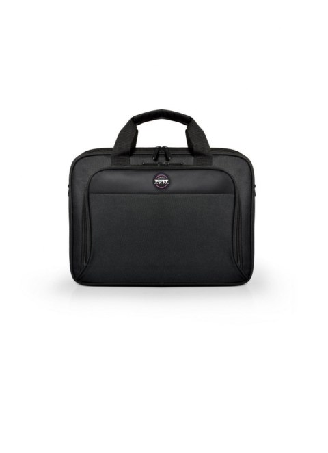 PORT DESIGNS HANOI II CLAMSHELL 13/14 Briefcase, Czarny PORT DESIGNS | Pasuje do rozmiaru " | Etui na laptopa | HANOI II Clamshe