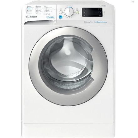 Pralka INDESIT BWE 91496X WSV EE 9kg 1400 obr/min Biały | Klasa energetyczna A | Ładowanie frontowe | Cyfrowy | Wymiary: 63 cm g