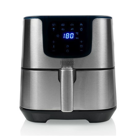 Princess | 182060 | Cyfrowy Aerofryer Deluxe XXL | Moc 1700 W | Pojemność 5,5 L | Czarny/Stal nierdzewna