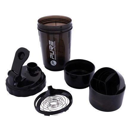 Pure2Improve | Butelka Shaker, 500 ml | Czarna