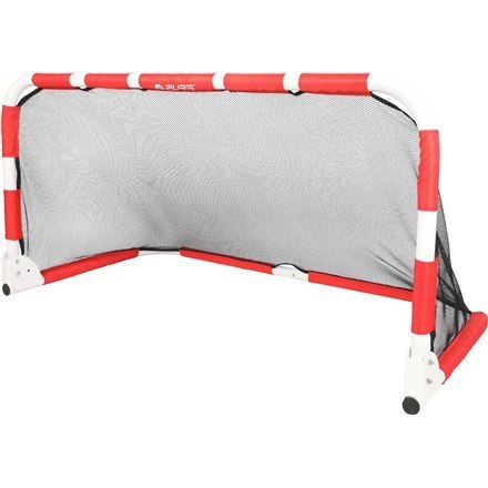 Pure2Improve | Składana bramka do piłki nożnej | Szara, czerwona, biała | Tkanina Oxford, stalowa