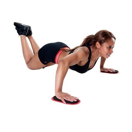 Pure2Improve | Slide Pads (zestaw 2 sztuk) | Black/Red