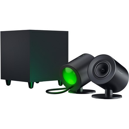 Razer | Głośniki do gier z przewodowym subwooferem | Nommo V2 - 2.1 | Bluetooth | Czarny