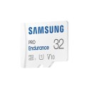 Samsung | PRO Endurance | MB-MJ32KA/EU | 32 GB | Karta pamięci microSD | Pamięć flash klasy U1, V10, Class 10 | Adapter SD