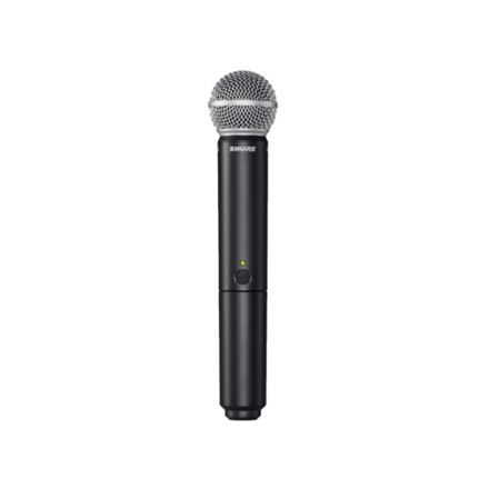 Shure | Tak | Bezprzewodowy podwójny system wokalny z dwoma SM58 | BLX288E/SM58 | Czarny | W | Połączenie bezprzewodowe