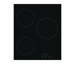 Simfer | H4.030.DECSP | Hob | Vitroceramic | Number of burners/cooking zones 3 | Touch | Black