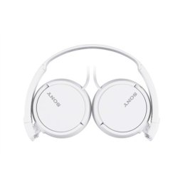 Słuchawki Sony MDR-ZX110 na opaskę/nauszne, Kolor biały | Gwarancja 24 m-ce
