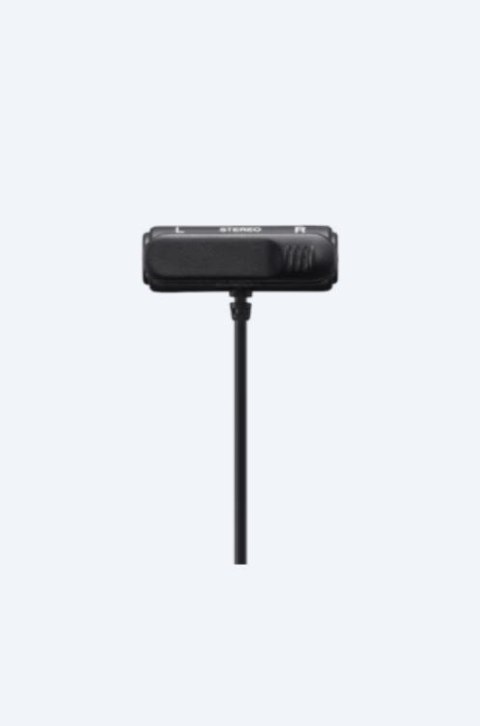 Sony | Compact Stereo Lavalier Microphone | ECM-LV1 | The ECM-LV1 is equipped with miniature omnidirectional mic capsules that c