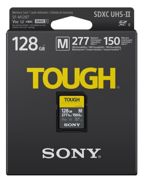 Sony | Tough Memory Card | UHS-II | 128 GB | SDXC | Pamięć flash klasy 10