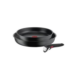 TEFAL | Zestaw patelni | L7649253 Ingenio Ultimate | Smażenie | Średnica 24/28 cm | Nadaje się do płyty indukcyjnej | Zdejmowany