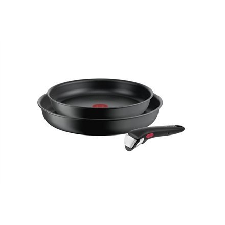 TEFAL | Zestaw patelni | L7649253 Ingenio Ultimate | Smażenie | Średnica 24/28 cm | Nadaje się do płyty indukcyjnej | Zdejmowany
