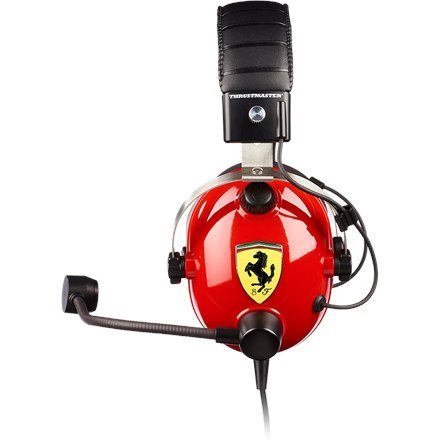Thrustmaster | Gaming Headset | T Racing Scuderia Ferrari Edition | Przewodowy | Nauszny | Redukcja szumów | Czerwony/czarny
