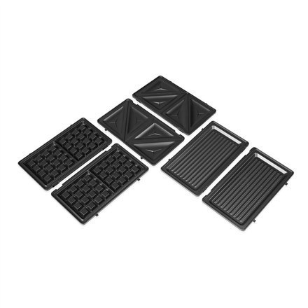 Tristar | Opiekacz do kanapek 3 w 1 | SA-3071 | 750 W | Liczba płyt 3 | Czarny