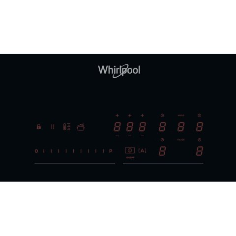 Whirlpool Black | Electronic | A | 4 | WVH 92 K/1 | Induction hob with built-in hood