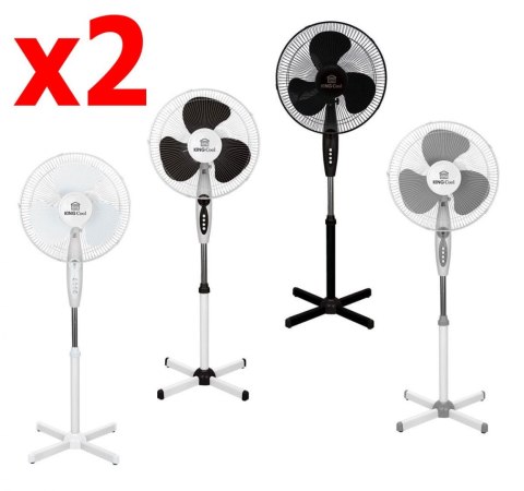 2 x WENTYLATOR PODŁOGOWY KINGCOOL 40cm 40W KC-2124
