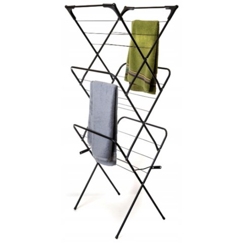 3-POZIOMOWA STOJĄCA SUSZARKA BALKONOWA PIONOWA NA PRANIE, SKŁADANA, 6 SKRZYDEŁ BRUNBESTE BB-3911